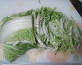 簡単！牛角風♡白菜と豆腐サラダ作り方2写真