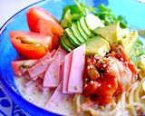 超シンプル！トマトと大葉で和風冷製パスタ作り方8写真