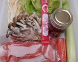 豚ばら肉とレタスと卵のチャーハン作り方1写真