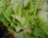 豚ばら肉とレタスと卵のチャーハン作り方12写真