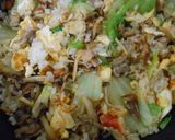 豚ばら肉とレタスと卵のチャーハン作り方13写真