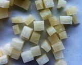 お餅スクランブルエッグ作り方1写真