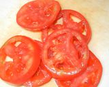 トマトとチーズで洋風お好み焼き・ピザ風作り方1写真