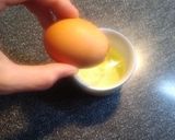夏バテしない朝食に☆にんにく卵黄ごはん作り方5写真