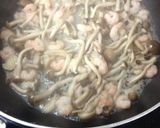 シメジと小エビの明太パスタ作り方3写真