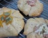☆かぼちゃんのお花ぱん☆作り方15写真