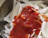 パスタソースで簡単！新玉ねぎのトマト煮作り方2写真