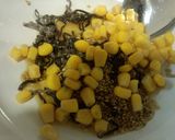 きゅうり、塩昆布、コーンのごま油和え作り方4写真