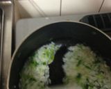 小松菜と梅干しのお粥＊作り方3写真