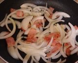 水菜とベーコンの和風スパゲッティ作り方2写真