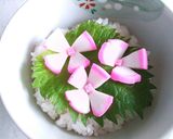 父の日・キャラ弁に♪かまぼこで紫陽花の花作り方5写真