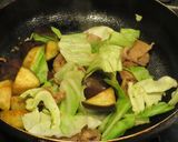 豚肉となすとキャベツの辛味噌炒め作り方4写真