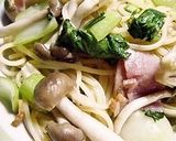 和風青梗菜スパゲティ作り方6写真