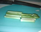 チーズ&アスパラ豚薄バラ巻揚げ♬作り方1写真