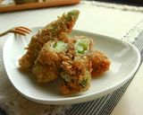 チーズ&アスパラ豚薄バラ巻揚げ♬作り方4写真