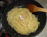 簡単!ペペロンチーノ風たらこスパゲティ作り方6写真