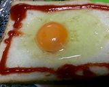 【卵】目玉焼きトースト+ソース！作り方3写真