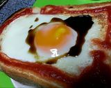 【卵】目玉焼きトースト+ソース！作り方5写真