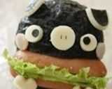 キャラ弁・パクパク＊黒ブタさん作り方7写真