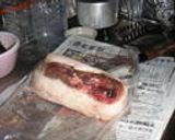 熊肉の煮物作り方1写真