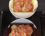 ジャガイモと玉ネギのトマトチーズ焼き♪作り方4写真