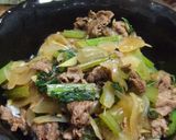 めんつゆで☆簡単野菜たっぷり牛丼作り方8写真