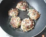 居酒屋風ひじきの照りつくね豆腐ハンバーグ作り方2写真