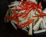 豆腐干と細切り野菜の炒めもの作り方8写真