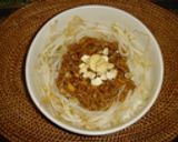 中華風肉味噌丼作り方7写真