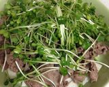 牛肉と長芋のかいわれ散らしサラダ☆作り方4写真