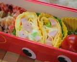 お弁当に✿春色たまご焼き作り方6写真