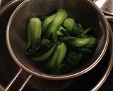 青梗菜の味噌スープ煮、ごま風味作り方1写真
