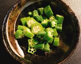 ★梅と大葉とオクラと長芋の簡単夏パスタ★作り方1写真