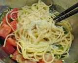 簡単♡トマトと生ハムの冷製パスタ作り方3写真