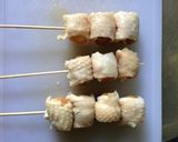 にんにくうずらの鶏皮串作り方7写真