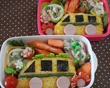 乗り物バスキャラ弁♪遠足や社会科学習に作り方7写真