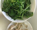 簡単！減塩！豚肉とほうれん草クリーム炒め作り方1写真