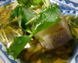 みつ葉をのせたカラスカレイの甘酢あんかけ作り方6写真