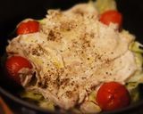 ストウブde蒸し豚×キャベツ　ソースは作り方5写真