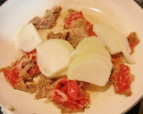 夏！みずと玉ねぎと牛肉のごま油炒め作り方2写真