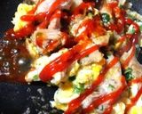 息子のお弁当♬ケチャップの豚卵炒め♬作り方3写真