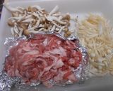 豚小間切肉としらたき入り豚丼作り方2写真