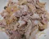 豚小間切肉としらたき入り豚丼作り方14写真