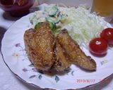 ＊手羽中の甘辛揚げ＊作り方6写真
