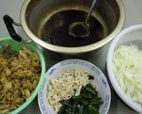 鶏肉の黒胡椒醬スパゲティー作り方3写真