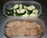 ズッキーニと大豆のガーリックトマト作り方3写真
