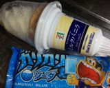 夏だ☆ガリガリ君でソーダソフトクリームஐ作り方1写真