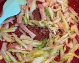 塩分2.3:ワンパン和風バター醤油パスタ作り方1写真