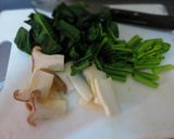 ほうれん草とエリンギの、バター醤油パスタ作り方1写真