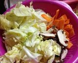 簡単！野菜たっぷり焼うどん作り方1写真